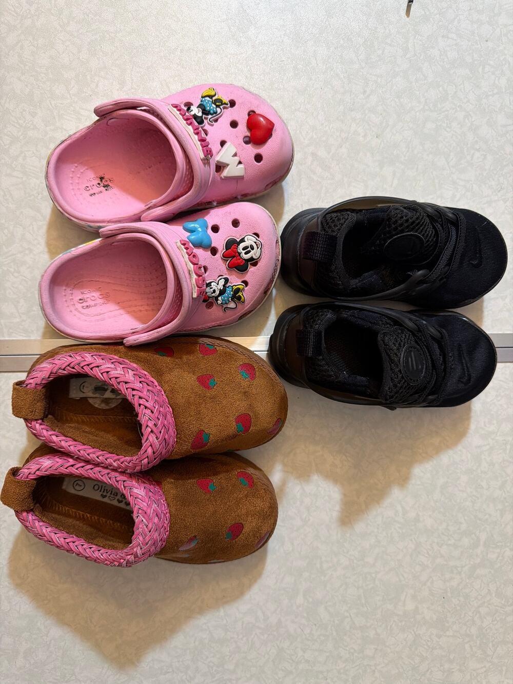 Kids Crocs, Olivia Kate Slippers Bundle , Black Nike